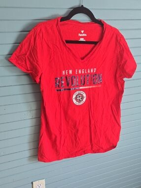 Fanatics Red New England Revolution V-Neck Tee
